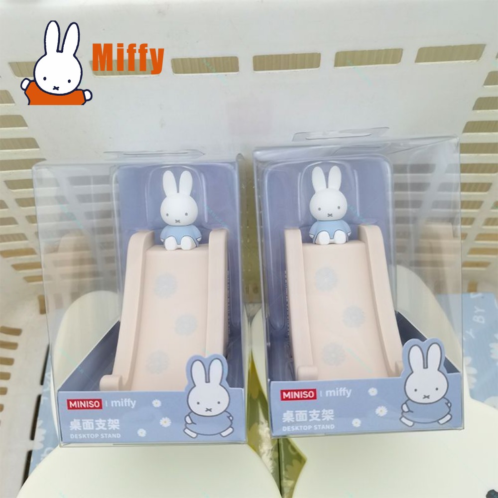 Good Floral & Wedding Decor Supply - かわいいミッフィー スライド式スマホスタンド キュートなウサギ型デスクトップホルダー パステルピンク ブルー 花柄