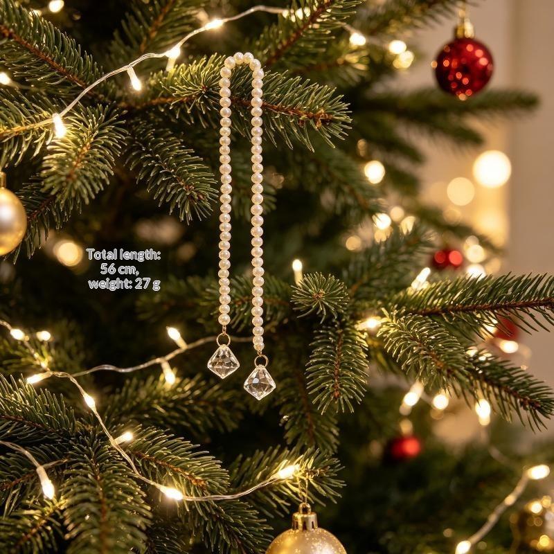 上品なクリスマスツリー用オーナメント。クリーミーなアクリルパ - Wedding Decor Supply Store のレビューと価格