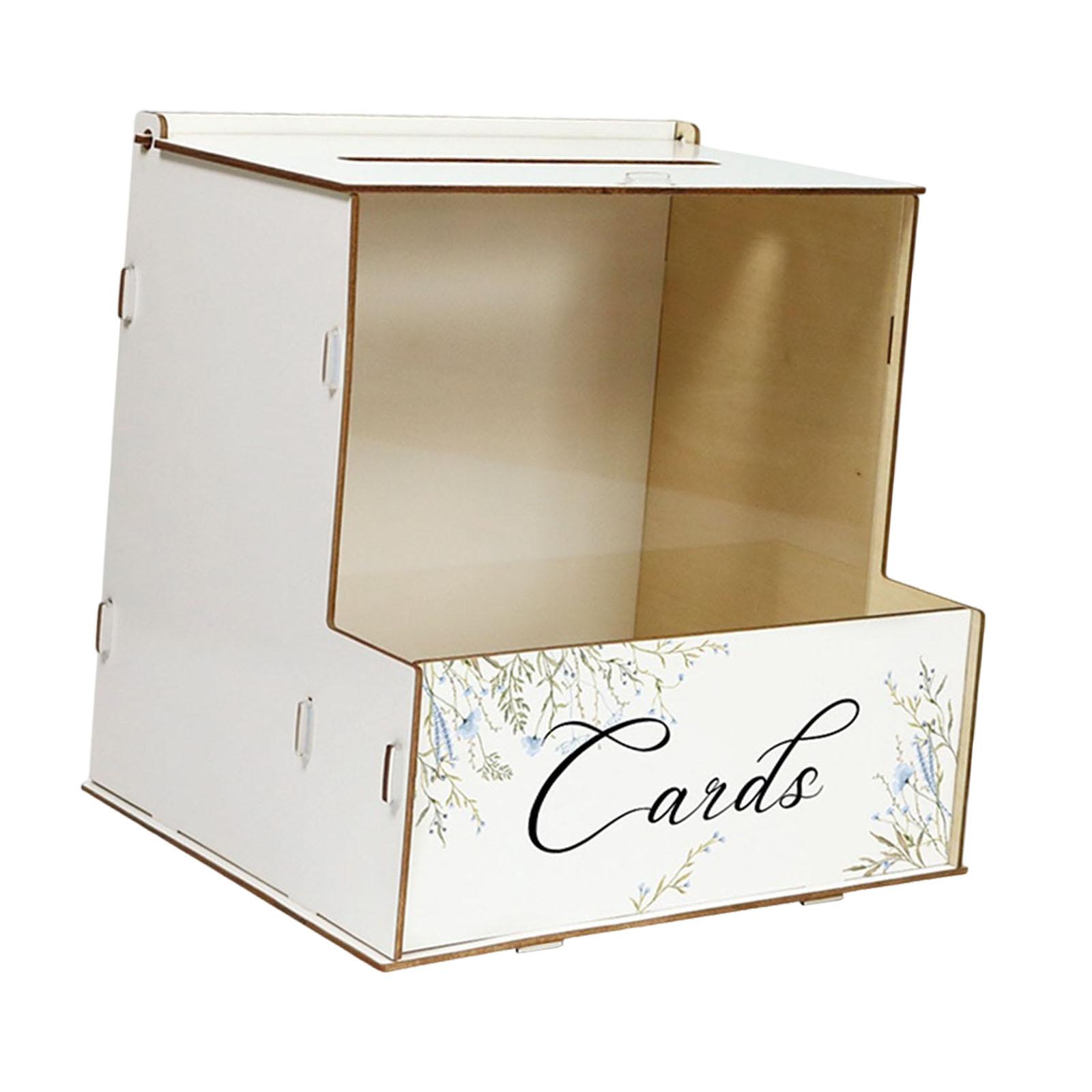 イベントや誕生日パーティー用の、木製の封筒ホルダー付き、パー - Wedding Card Box のレビューと価格